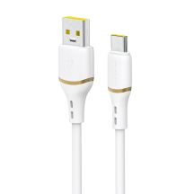 Kabel Dudao L25T USB-A - USB-C silikonowy 5A 1m - biały