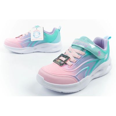 8. Skechers buty sportowe dziecięce Color Breeze LED dla dziewczynki