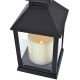 4. LATARNIA LATARENKA DEKORACYJNA 23 CM LED NA BATERIE CZARNA