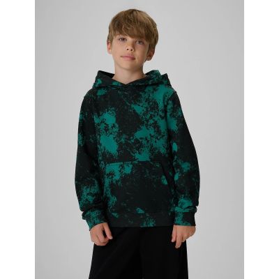 Bluza dresowa regular z kapturem chłopięca 4F 4FJKAW26TSWSM3154-90A
