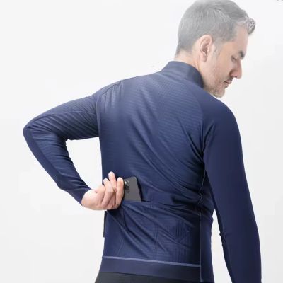 5. Kurtka rowerowa Rockbros YDWT014 zimowa polarowa dwuwarstwowa rozmiar XXL - niebieska