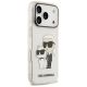 4. Etui Karl Lagerfeld IML NFT Glitter Karl&Choupette na iPhone 18 Pro / 17 Pro - przezroczyste
