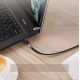 8. Ugreen płaski kabel przewód internetowy sieciowy Ethernet patchcord RJ45 Cat 7 STP LAN 10 Gbps 10 m czarny (NW106 11265)