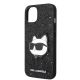 6. Etui Karl Lagerfeld Glitter Choupette Patch na iPhone 14 Plus - czarne