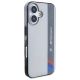 4. Etui BMW Motosport IML Vertical Stripe na iPhone 16 - szare
