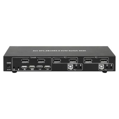 2. TECHLY PRZEŁĄCZNIK KVM DISPLAYPORT/USB 2X1 DUAL HE
