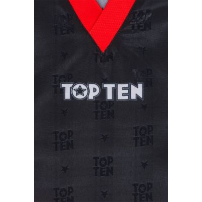6. Strój do kickboxingu TOP TEN “Urban Arts” czarno-czerwony (WAKO APPROVED new)