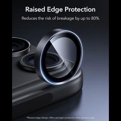 3. Szkło hartowane na aparat ESR Armorite Camera Protector 2-Pack na iPhone 18 Pro / 18 Pro Max - czarne