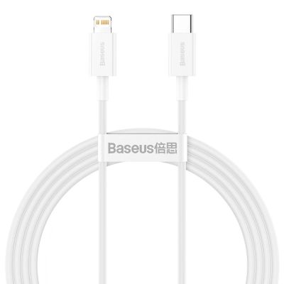 Kabel Baseus Superior Series USB-C / Lightning PD 20W 1.5 m - biały