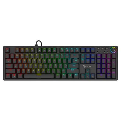 2. SAVIO KLAWIATURA MECHANICZNA STYX OUTEMU PEACH SILENT HOT SWAP RGB