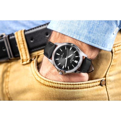 4. Zegarek Męski Giewont Elegance Sapphire Czarny GW5160-A2