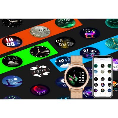 7. Smartwatch Damski RUBICON RNBE66 Black SMARUB124