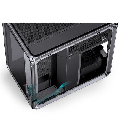 5. Jonsbo X400 Pro PC-Gehäuse, Midi-Tower, ATX, Tempered Glass - grau