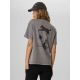2. T-shirt loose z nadrukiem damski 4F 4FKAW26TTSHF4506-26S
