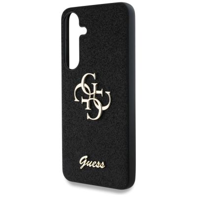 6. Etui Guess Fixed Glitter Big 4G Metal Logo do Samsung Galaxy S25 czarny