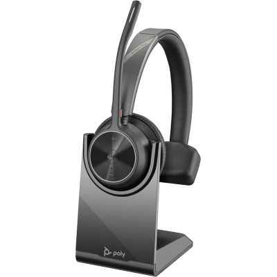 6. POLY Zestaw słuchawkowy Voyager 4310 z certyfikatem Microsoft Teams + adapter BT700 + stacja ładująca