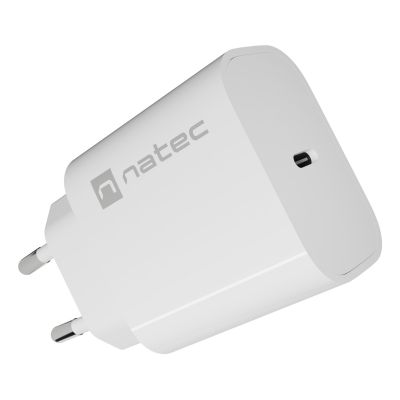 8. NATEC ŁADOWARKA SIECIOWA RIBERA 1X USB-C 20W BIAŁA