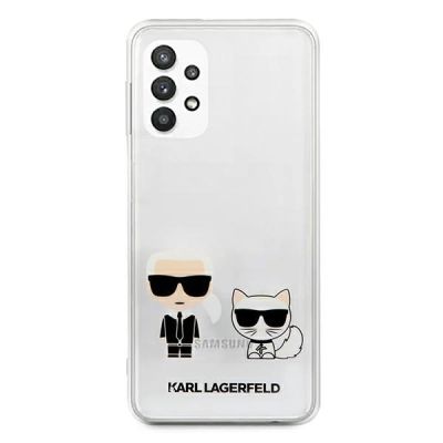 3. Etui Karl Lagerfeld Karl & Choupette na Samsung Galaxy A32 5G - przezroczyste