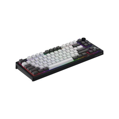 4. HATOR Skyfall Pro Wireless 80 klawiatura Gaming USB + RF Wireless + Bluetooth QWERTY US English Czarny, Szary