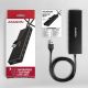 8. Axagon HUE-F7A 7x USB 3.2 Gen 1 ALU FLAT hub micro power IN 1m USB-A USB 3.2 Gen 1 (3.1 Gen 1) Type-A 5000 Mbit/s Czarny