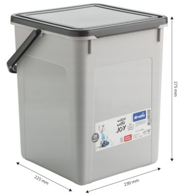 2. ROTHO Pojemnik na detergenty 5kg 9L coolgrey/antracyt