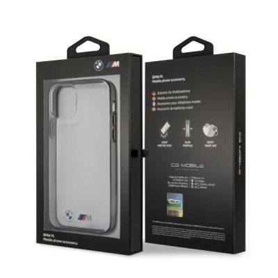 8. Etui BMW Sandblast na iPhone 12 Pro Max - przezroczyste