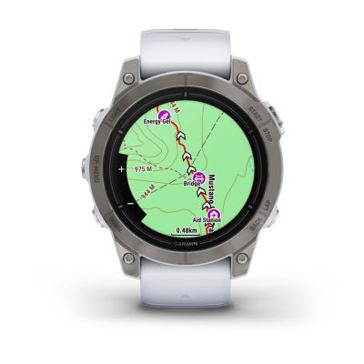 4. Zegarek sportowy Garmin Epix Pro Gen 2 Sapphire 47mm Titanium Whitestone