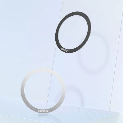 10. Baseus Halo Series magnetyczny pierścień (2 szt./opakowanie) czarny (PCCH000001)