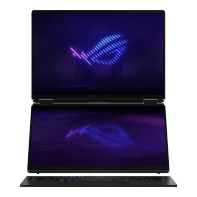 55. ASUS ROG Zephyrus Duo 16 GX651AX-U9322X Ultra 9 386H 2x16.0"3K Touch OLED 120Hz 1100nits AG 32GB LPDDR5X SSD2TB GeForce RTX 5090 24GB Cam1080p + IR 90WHrs W11Pro Aluminum Stellar Grey