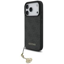 Etui Guess 4G Charms Collection MagSafe na iPhone 17 Pro - czarne