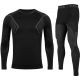 9. Bielizna termoaktywna Alpinus Active Base Layer Set czarno-szara M GT43257