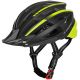 Kask rowerowy MTB Wozinsky z odpinanym daszkiem i tylną lampką USB 54-57 cm - czarno-żółty