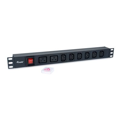 2. Equip 333316 rozdzielacz zasilania PDU 8 x gniazdo sieciowe 1U Czarny