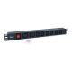 2. Equip 333316 rozdzielacz zasilania PDU 8 x gniazdo sieciowe 1U Czarny