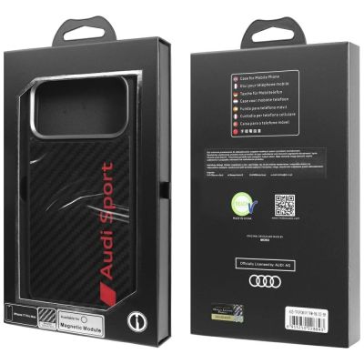 10. Etui Audi R8 Carbon Fiber MagSafe do iPhone 17 Pro Max - czarne