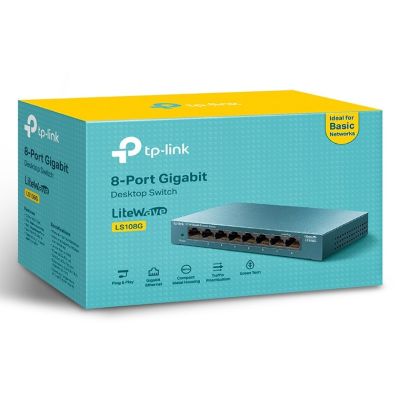 6. Switch TP-LINK TL-LS108G (8x 10/100/1000Mbps)