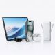 16. Powerbank Baseus Airpow Lite 10000mAh 22,5W z wbudowanymi kablami USB-C i Lightning - biały
