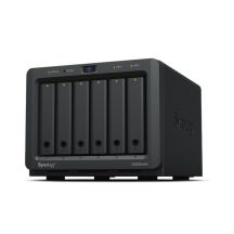 NAS Synology DS620slim; Tower; 6x (2.5" SATA HDD); Intel Celeron J3355; 2GB DDR3L (max. 6GB), 2x 1GbE RJ-45