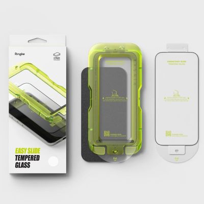 6. Szkło hartowane Ringke Easy Slide 2-pack na iPhone 17 Pro - czarne
