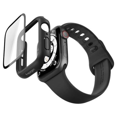 3. Etui Spigen Thin Fit 360 na Apple Watch 44 mm - czarne