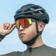 2. Okulary rowerowe Rockbros SP258 ROAD TO SKY polaryzacyjne pomarańczowe soczewki - zielone