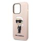 6. Etui Karl Lagerfeld Silicone Ikonik na iPhone 14 Pro - różowe