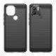 Carbon Case etui do Xiaomi Redmi A1+ elastyczny silikonowy karbonowy pokrowiec czarne