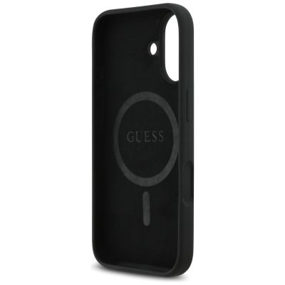 7. Etui Guess Silicone Triangle Logo MagSafe do iPhone 17 - czarne
