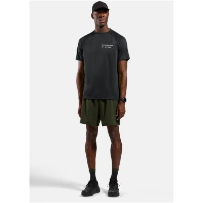 5. Koszulka z krótkim rękawem męska ODLO T-shirt crew neck s/s ESSENTIAL PRINT czarna