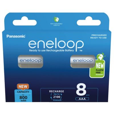 PANASONIC ENELOOP AAA 800 mAh 8 szt