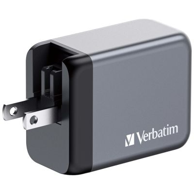 10. Ładowarka sieciowa Verbatim GaN GNC-65 2xUSB-C Uniwersalna