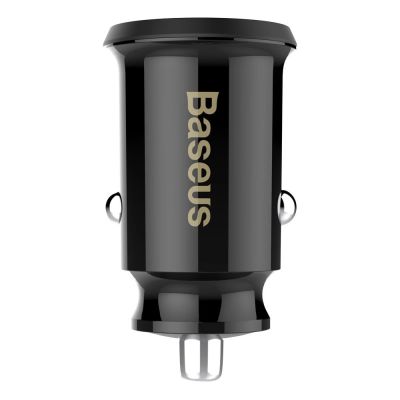 2. Mini ładowarka Baseus Grain Car Charger CCALL-ML01 samochodowa 2x USB-A 3.1A - czarna