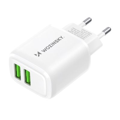 2. Ładowarka sieciowa Wozinsky CUWCW 2,4A 2 x USB-A - biała