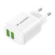 2. Ładowarka sieciowa Wozinsky CUWCW 2,4A 2 x USB-A - biała